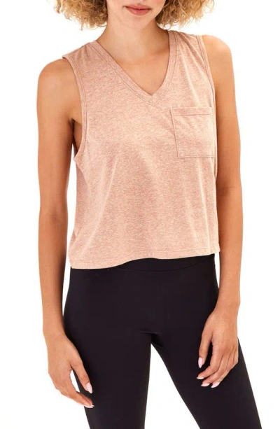 Threads 4 Thought Hera V-neck Triblend Tank In Pink