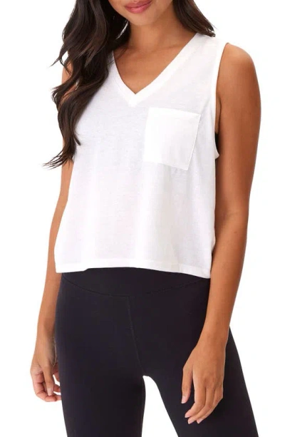 Threads 4 Thought Hera V-neck Triblend Tank In White