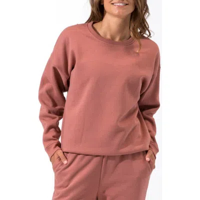 Threads 4 Thought Invincible Organic Cotton Blend Fleece Sweatshirt In Brown