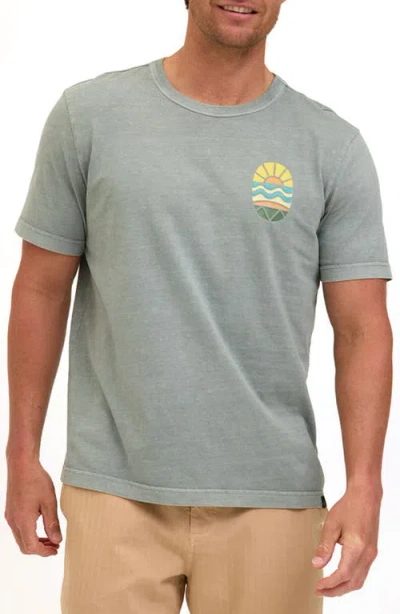 Threads 4 Thought Island Sunrise Graphic T-shirt In Green