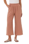 Threads 4 Thought Ivanna Organic Cotton Gauze Wide Leg Pants In Dune