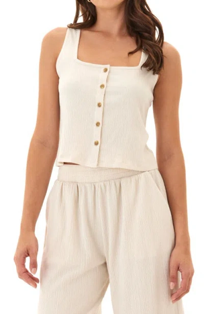 Threads 4 Thought Jamila Front Button Sleeveless Top In Aspen