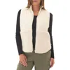 Threads 4 Thought Janey Faux Shearling Mixed Media Puffer Vest In Brown