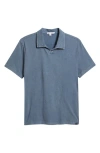 Threads 4 Thought Jared Mineral Wash Cotton Polo In Blue