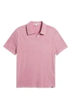 Threads 4 Thought Jared Mineral Wash Cotton Polo In Pink