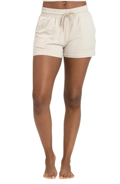 Threads 4 Thought Jeanine Pull-on Luxe Jersey Shorts In Sand