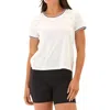 Threads 4 Thought Jordana Tipped Comfort Jersey T-shirt In White
