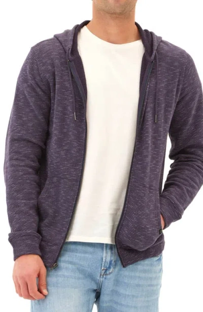 Threads 4 Thought Jordyn Stripe Organic Cotton French Terry Zip Hoodie In Stargazer