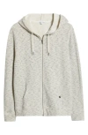 Threads 4 Thought Jordyn Stripe Organic Cotton French Terry Zip Hoodie In Tapioca/stargazer