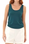 Threads 4 Thought Juliette Ruched Terry Tank In Green