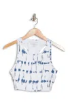 Threads 4 Thought Kady Indigo Stripe Wash Crop Top In Blue Multi