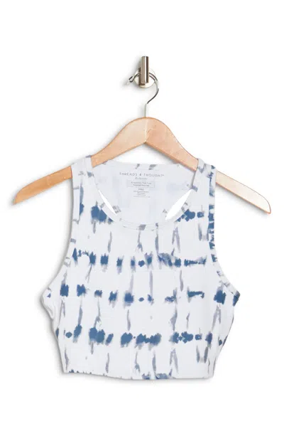 Threads 4 Thought Kady Indigo Stripe Wash Crop Top In Blue Multi