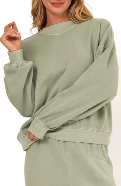 Threads 4 Thought Kaitlyn Mineral Wash Sweatshirt In Green