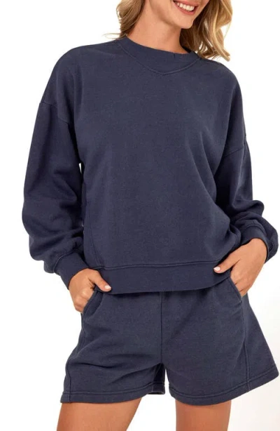 Threads 4 Thought Kaitlyn Mineral Wash Sweatshirt In Blue