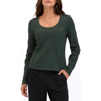 Threads 4 Thought Karlene Organic Cotton Long Sleeve T-shirt In Green