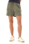 Threads 4 Thought Kendall Stretch Twill Utility Shorts In Artichoke