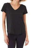 Threads 4 Thought Kristie Crisscross V-neck T-shirt In Black
