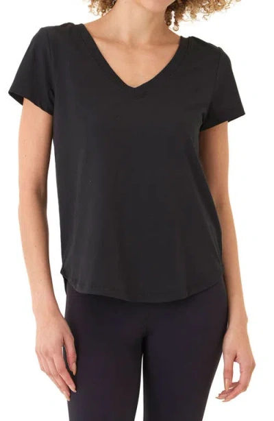 Threads 4 Thought Kristie Crisscross V-neck T-shirt In Black