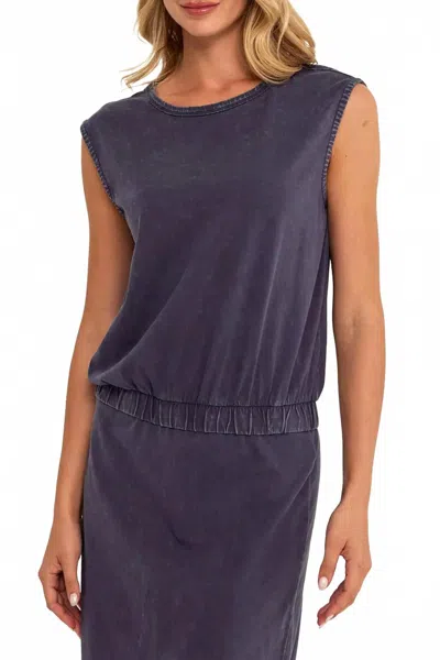 Threads 4 Thought Laela Tank In Mineral Wash In Blue