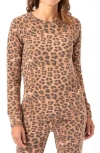 Threads 4 Thought Leanna Leopard Print Fleece Sweatshirt In Neutral Multi