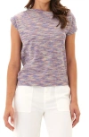 Threads 4 Thought Leoni Space Dye Off The Shoulder T-shirt In Starling