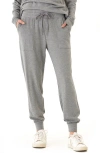 Threads 4 Thought Liara Feather Fleece Pocket Joggers In Heather Grey