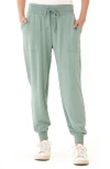 Threads 4 Thought Liara Feather Fleece Pocket Joggers In Wasabi