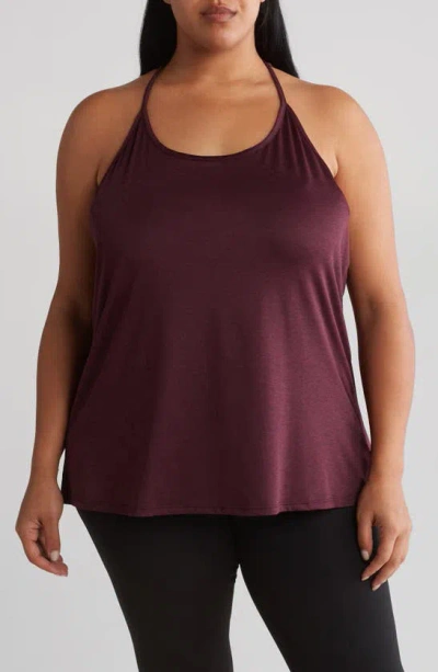 Threads 4 Thought Lightweight Sport Tank In Heather Royal Burgundy