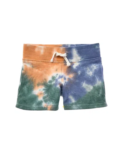 Threads 4 Thought Kids' Little Spiral Tie-dye Guille Short In Blue