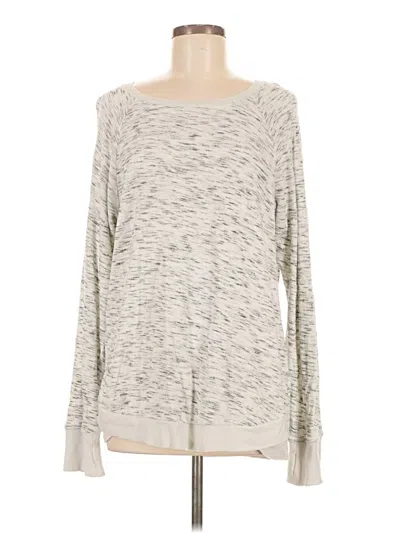 Pre-owned Threads 4 Thought Long Sleeve Top Gray Boatneck Tops