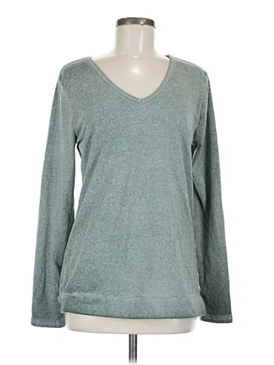 Pre-owned Threads 4 Thought Long Sleeve Top Gray V-neck Tops