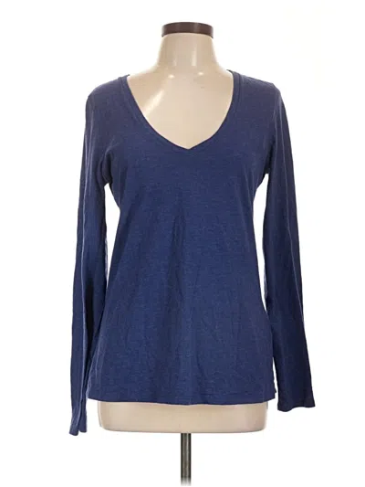 Pre-owned Threads 4 Thought Long Sleeve T-shirt In Blue