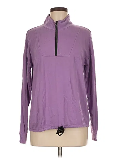 Pre-owned Threads 4 Thought Long Sleeve T-shirt In Purple