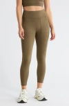 Threads 4 Thought Lupita High Waist Ankle Leggings In Brown