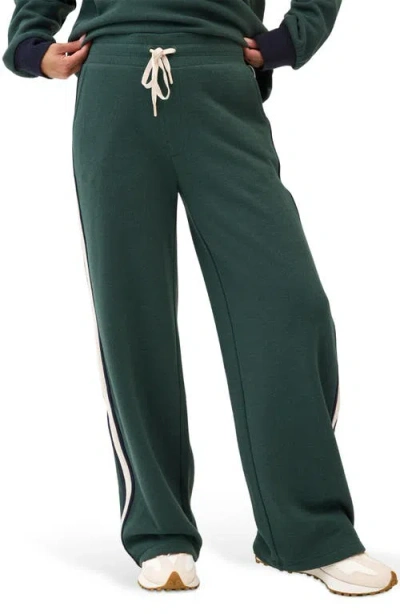 Threads 4 Thought Lupita Side Stripe Fleece Pants In Green
