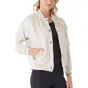 Threads 4 Thought Lynette High Pile Fleece Bomber Jacket In Tapioca