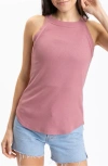 Threads 4 Thought Maresia Feather Ribbed Tank In Pink
