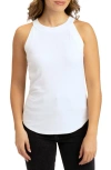 Threads 4 Thought Maresia Feather Ribbed Tank In White