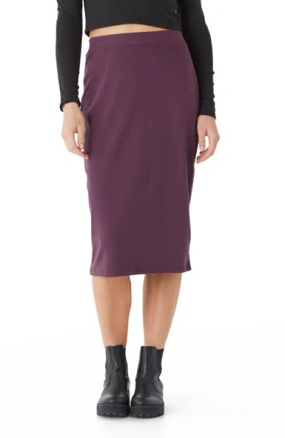Threads 4 Thought Marla Luxe Midi Skirt In Peppercorn