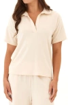 Threads 4 Thought Melanie French Terry Polo In Neutral