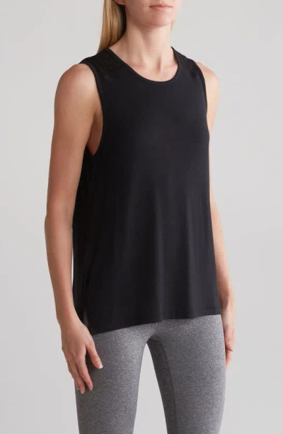 Threads 4 Thought Mesh Back Active Tank In Black