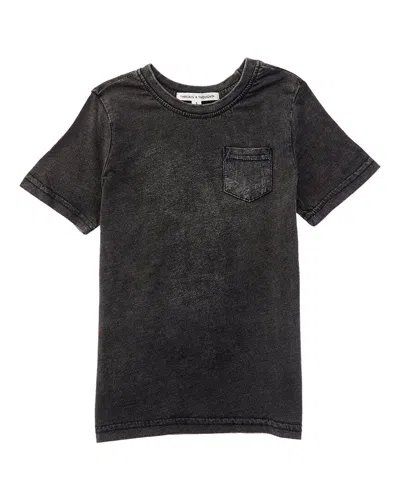 Threads 4 Thought Kids' Mineral Wash Pocket T-shirt In Black