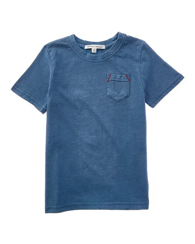 Threads 4 Thought Kids' Mineral Wash Pocket T-shirt In Blue