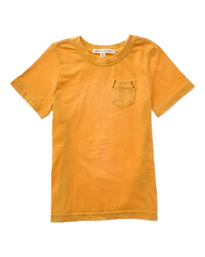 Threads 4 Thought Kids' Mineral Wash Pocket T-shirt In Gold