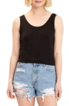 Threads 4 Thought Mirabel Luxe Jersey Crop Tank In Black