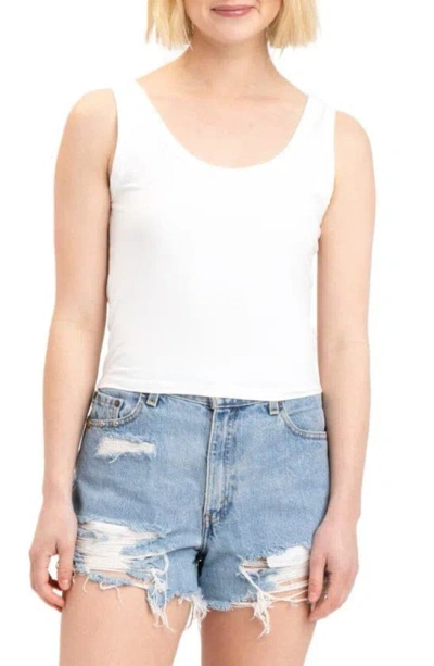 Threads 4 Thought Mirabel Luxe Jersey Crop Tank In White