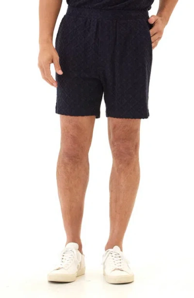 Threads 4 Thought Mitchell Jacquard Terry Shorts In Blue