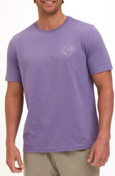 Threads 4 Thought Neon Paradise Cotton Blend Graphic T-shirt In Purple