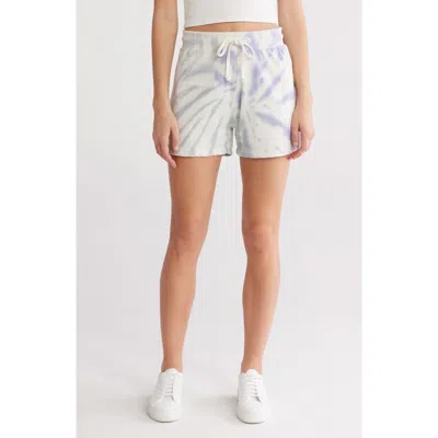 Threads 4 Thought Nicola Tie-dye Fleece Shorts In Blue Multi