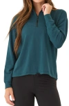 Threads 4 Thought Nyla Feather Fleece Half Zip Pullover Sweatshirt In Serrano